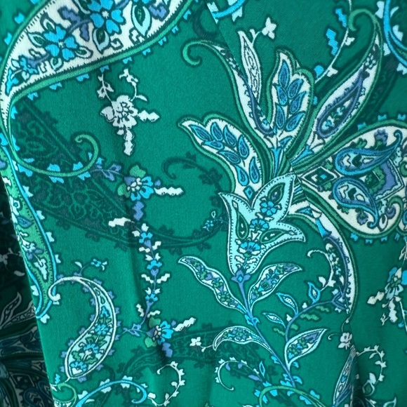 NWT J. Jill Teal Paisley Pullover Blouse SZ S - Picture 5 of 12
